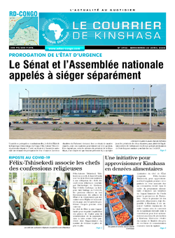 Les Dépêches de Brazzaville : Édition brazzaville du 22 avril 2020