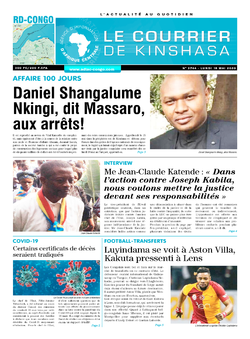 Les Dépêches de Brazzaville : Édition brazzaville du 18 mai 2020