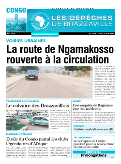 Les Dépêches de Brazzaville : Édition brazzaville du 04 juin 2020