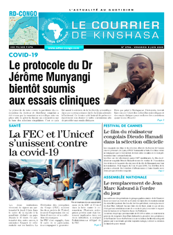 Les Dépêches de Brazzaville : Édition brazzaville du 05 juin 2020