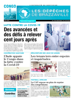 Les Dépêches de Brazzaville : Édition brazzaville du 24 juin 2020