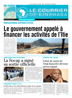 Les Dépêches de Brazzaville : Édition brazzaville du 28 juillet 2020