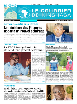 Les Dépêches de Brazzaville : Édition brazzaville du 20 août 2020