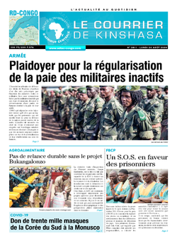 Les Dépêches de Brazzaville : Édition brazzaville du 24 août 2020
