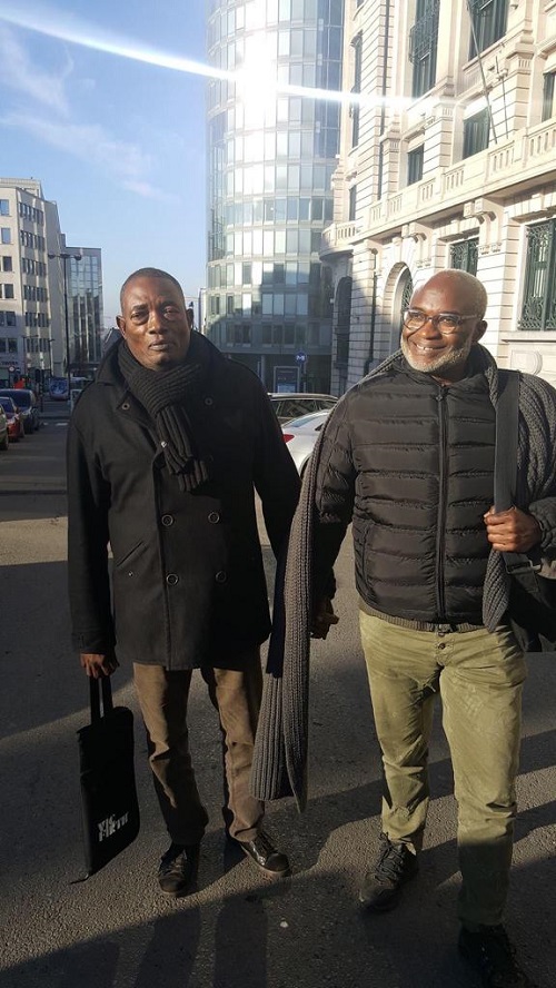 Meridjo et Pépé Felly Manuaku en ballade à Bruxelles (DR)