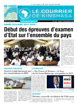 Les Dépêches de Brazzaville : Édition brazzaville du 08 septembre 2020