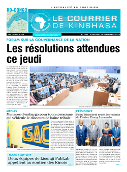 Les Dépêches de Brazzaville : Édition brazzaville du 23 septembre 2020