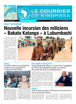 Les Dépêches de Brazzaville : Édition brazzaville du 28 septembre 2020