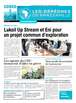 Les Dépêches de Brazzaville : Édition brazzaville du 09 octobre 2020