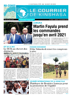 Les Dépêches de Brazzaville : Édition brazzaville du 13 octobre 2020