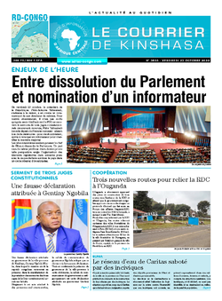 Les Dépêches de Brazzaville : Édition brazzaville du 23 octobre 2020