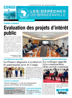 Les Dépêches de Brazzaville : Édition brazzaville du 29 octobre 2020