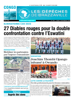 Les Dépêches de Brazzaville : Édition brazzaville du 02 novembre 2020