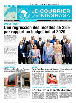Les Dépêches de Brazzaville : Édition brazzaville du 02 novembre 2020