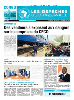 Les Dépêches de Brazzaville : Édition brazzaville du 04 novembre 2020