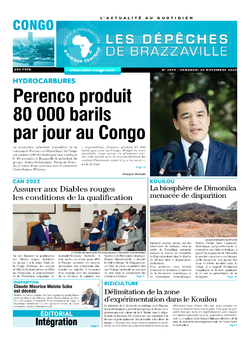 Les Dépêches de Brazzaville : Édition brazzaville du 20 novembre 2020