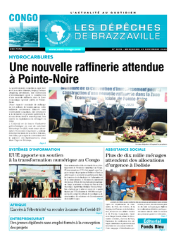 Les Dépêches de Brazzaville : Édition brazzaville du 25 novembre 2020