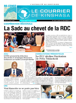 Les Dépêches de Brazzaville : Édition brazzaville du 26 novembre 2020