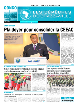 Les Dépêches de Brazzaville : Édition brazzaville du 30 novembre 2020
