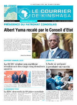 Les Dépêches de Brazzaville : Édition brazzaville du 30 novembre 2020
