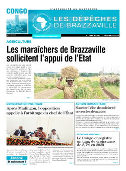Les Dépêches de Brazzaville : Édition brazzaville du 01 décembre 2020