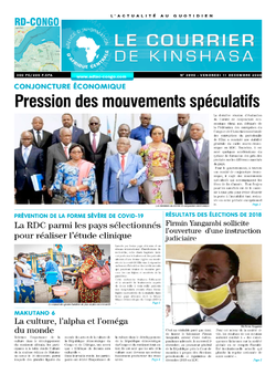 Les Dépêches de Brazzaville : Édition brazzaville du 11 décembre 2020