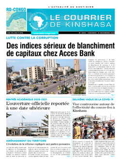 Les Dépêches de Brazzaville : Édition brazzaville du 18 décembre 2020