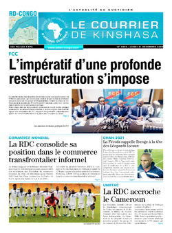 Les Dépêches de Brazzaville : Édition brazzaville du 21 décembre 2020