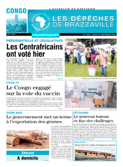 Les Dépêches de Brazzaville : Édition brazzaville du 28 décembre 2020