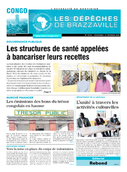 Les Dépêches de Brazzaville : Édition brazzaville du 12 février 2021