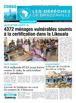 Les Dépêches de Brazzaville : Édition brazzaville du 16 février 2021