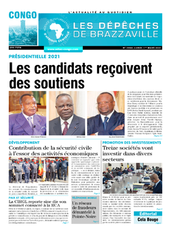 Les Dépêches de Brazzaville : Édition brazzaville du 01 mars 2021