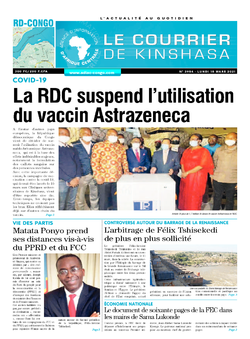 Les Dépêches de Brazzaville : Édition brazzaville du 15 mars 2021