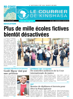 Les Dépêches de Brazzaville : Édition brazzaville du 31 mars 2021