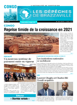 Les Dépêches de Brazzaville : Édition brazzaville du 01 avril 2021