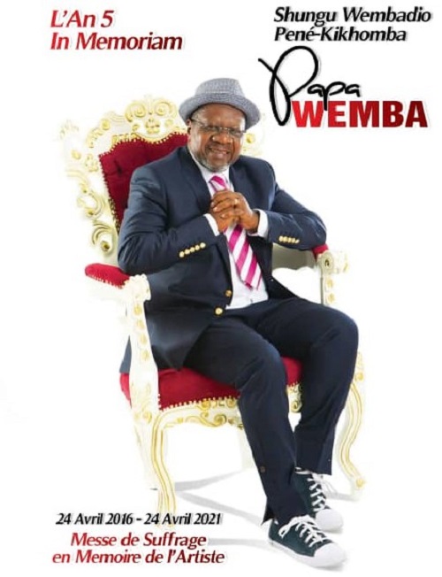 Kinshasa organise une messe de suffrage en prélude à la série de manifestations à venir en commémoration des 5 ans du décès de Papa Wemba (DR)