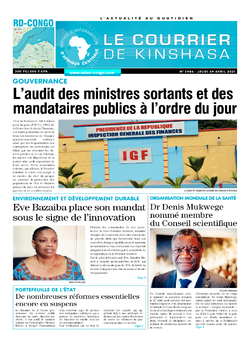 Les Dépêches de Brazzaville : Édition brazzaville du 29 avril 2021