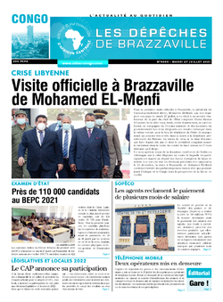 Les Dépêches de Brazzaville : Édition brazzaville du 27 juillet 2021