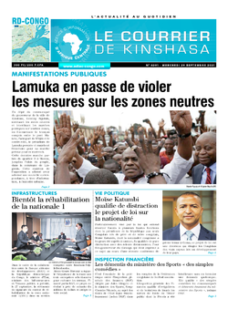 Les Dépêches de Brazzaville : Édition brazzaville du 29 septembre 2021