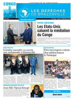 Les Dépêches de Brazzaville : Édition brazzaville du 16 février 2023