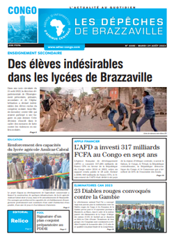 Les Dépêches de Brazzaville : Édition brazzaville du 29 août 2023