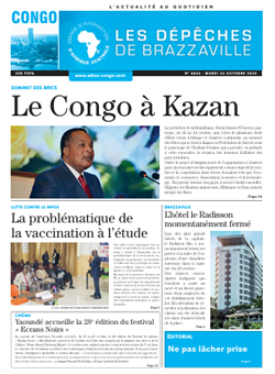 Les Dépêches de Brazzaville : Édition brazzaville du 22 octobre 2024