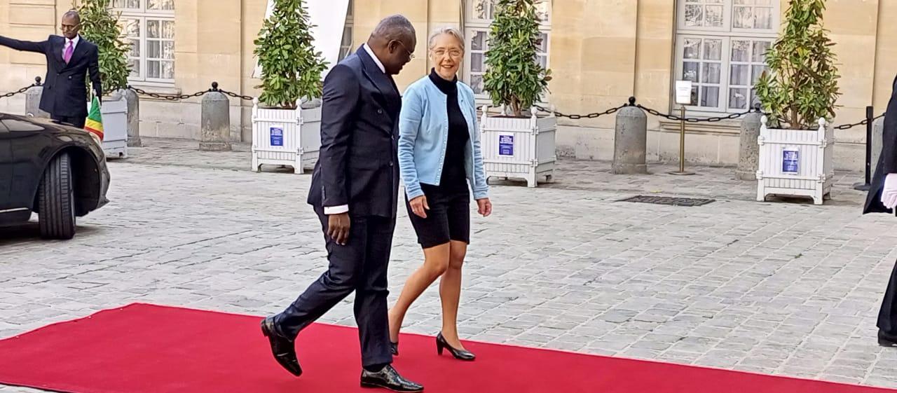 Anatole Collinet Makosso reçut à Matignon, Paris 2 juin 2023