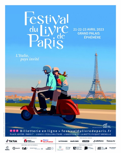 Affiche deuxième édition du Festival du livre de Paris, avril 2023