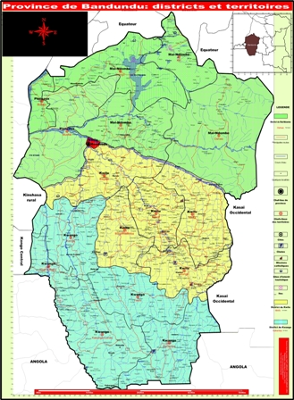 Carte du Bandundu