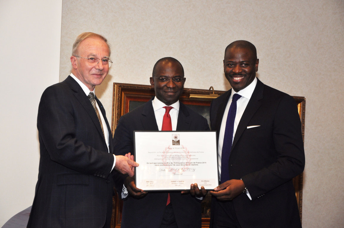 Didier Acouetey, Président du groupe AfricSearch, cabinet spécialisé dans le recrutement des ressources humaines, Prix de l'entrepreneur africain 2014