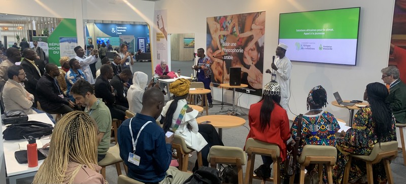 Fondation Brazzaville-COP27-Jeunesse-climat, séance de travail sur le Pavillon OIF