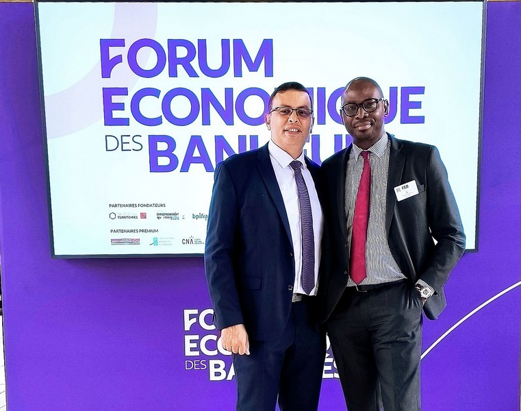 Aziz Senni , initiateur du Forum Économique des Banlieues à Paris et le Franco-Congolais Rudy Kazi Matsika,  Conseiller municipal de Saint-Germain-lès-Arpajon