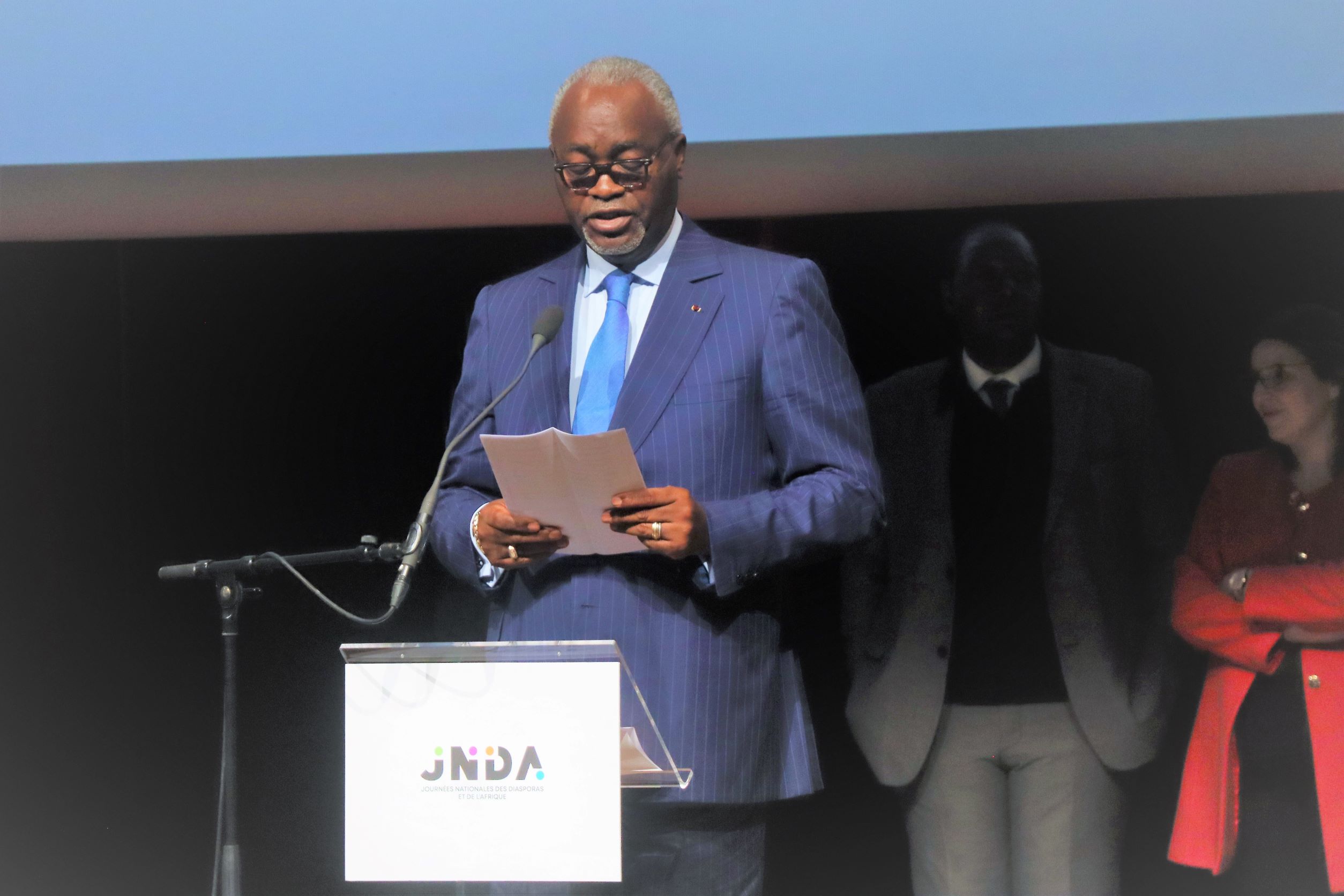 Ministre Hugues Ngouelondélé aux Journées Nationales des Diasporas et de l'Afrique 2022 à Bordeaux, Palais des Congrès