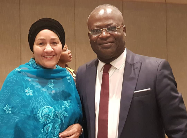 L'Ambassadeur du Congo au Rwanda Guy Nestor Itoua et SEM Amina Muhammed, Secrétaire Général Adjoint de l’Organisation des Nations Unies (ONU